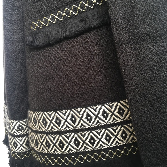 Cupcakes and Cashmere Basha Frayed Edges Jacket S - Picture 4 of 7